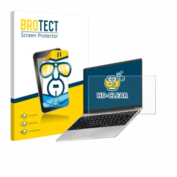 Front side of a product packaging with the brand logo BROTECT. Next to it is the device Notodd N200 14