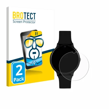 Front side of a product packaging with the brand logo BROTECT. Next to it is the device One2Track Connect One shown with the c
