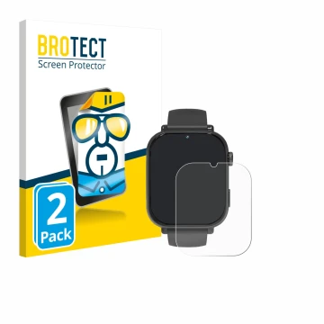 Front side of a product packaging with the brand logo BROTECT. Next to it is the device Ucani A22 shown with the corresponding