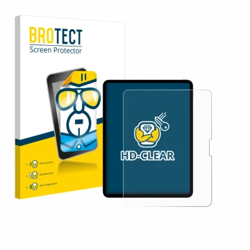Front side of a product packaging with the brand logo BROTECT. Next to it is the device Apple iPad Pro 13