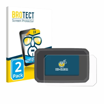 Front side of a product packaging with the brand logo BROTECT. Next to it is the device Honda CB125R 2024 shown with the corre
