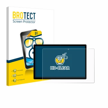 Front side of a product packaging with the brand logo BROTECT. Next to it is the device Foruser U310-EEA 14