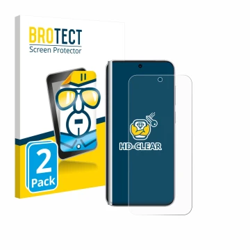 Front side of a product packaging with the brand logo BROTECT. Next to it is the device Vivo X300 Pro shown with the correspon