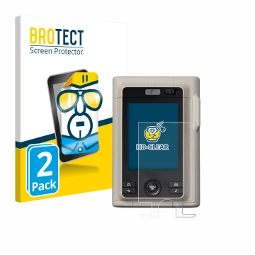 Front side of a product packaging with the brand logo BROTECT. Next to it is the device Fujifilm Instax Mini LiPlay Plus shown