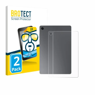 Front side of a product packaging with the brand logo BROTECT. Next to it is the device Samsung Galaxy Tab A11 Plus WiFi 11