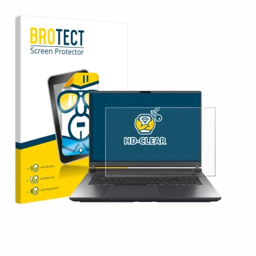 Front side of a product packaging with the brand logo BROTECT. Next to it is the device ASUS ROG Strix G18 G815 2025 shown wit