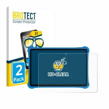 Front side of a product packaging with the brand logo BROTECT. Next to it is the device Alldocube iPlay 70 SE shown with the c