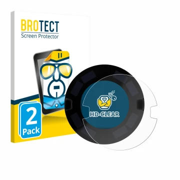Front side of a product packaging with the brand logo BROTECT. Next to it is the device OOONO P-DISC NO3 shown with the corres