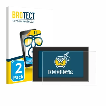 Front side of a product packaging with the brand logo BROTECT. Next to it is the device Dacia Bigster 2025 10