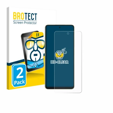 Front side of a product packaging with the brand logo BROTECT. Next to it is the device Oppo A5 Energy shown with the correspo