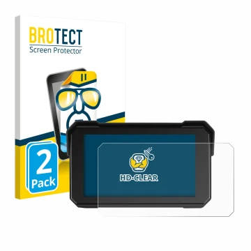 Front side of a product packaging with the brand logo BROTECT. Next to it is the device GOHHDL A4058-AM39DE-GOH 5