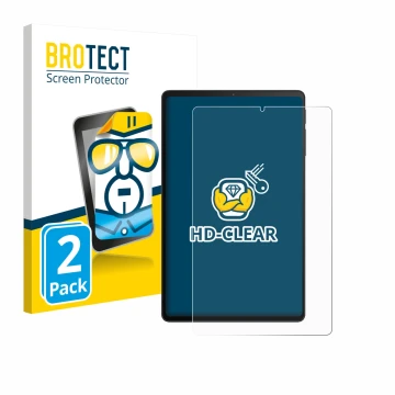 Front side of a product packaging with the brand logo BROTECT. Next to it is the device Xiaomi Black Shark Gaming Tablet shown