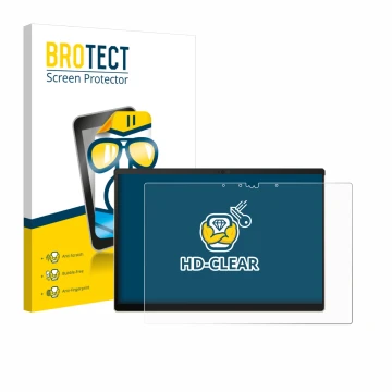 Front side of a product packaging with the brand logo BROTECT. Next to it is the device ASUS ROG Flow Z13-KJP 2026 shown with 