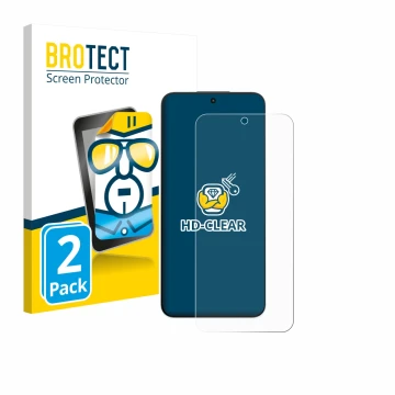 Front side of a product packaging with the brand logo BROTECT. Next to it is the device Oppo A6s Pro shown with the correspond