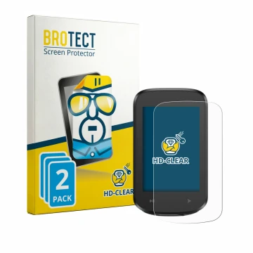 Front side of a product packaging with the brand logo BROTECT. Next to it is the device iGPSPORT BSC100MAX shown with the corr