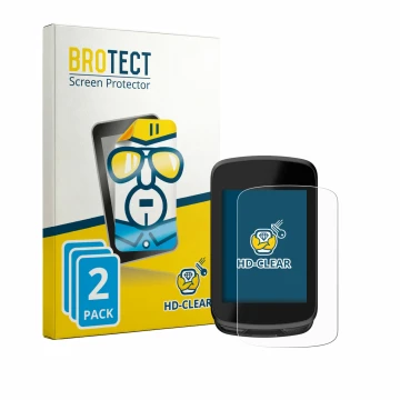 Front side of a product packaging with the brand logo BROTECT. Next to it is the device Magene C606 Pro shown with the corresp