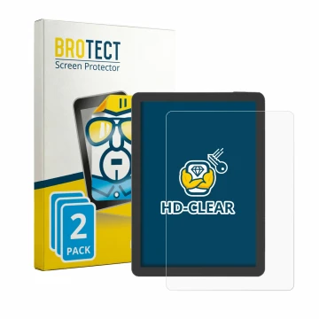 Front side of a product packaging with the brand logo BROTECT. Next to it is the device Bigme B6 Pro shown with the correspond