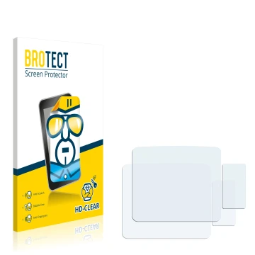 Front side of a product packaging with the brand logo BROTECT. Next to it is the corresponding screen protector.