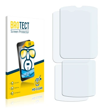 Front side of a product packaging with the brand logo BROTECT. Next to it is the corresponding screen protector.