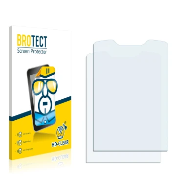 Front side of a product packaging with the brand logo BROTECT. Next to it is the corresponding screen protector.