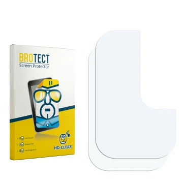Front side of a product packaging with the brand logo BROTECT. Next to it is the corresponding screen protector.