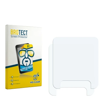 Front side of a product packaging with the brand logo BROTECT. Next to it is the corresponding screen protector.