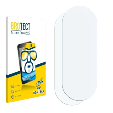 Front side of a product packaging with the brand logo BROTECT. Next to it is the corresponding screen protector.