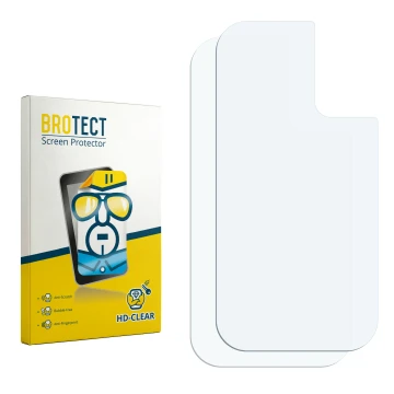 Front side of a product packaging with the brand logo BROTECT. Next to it is the corresponding screen protector.