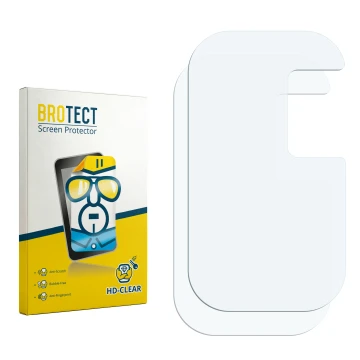 Front side of a product packaging with the brand logo BROTECT. Next to it is the corresponding screen protector.