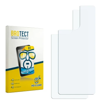 Front side of a product packaging with the brand logo BROTECT. Next to it is the corresponding screen protector.