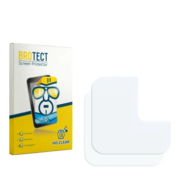 Front side of a product packaging with the brand logo BROTECT. Next to it is the corresponding screen protector.