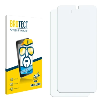 Front side of a product packaging with the brand logo BROTECT. Next to it is the corresponding screen protector.