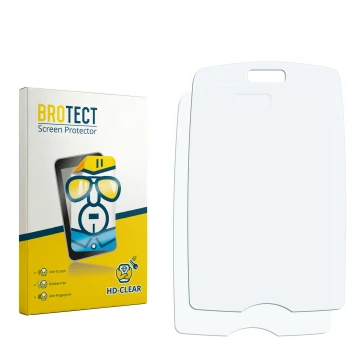 Front side of a product packaging with the brand logo BROTECT. Next to it is the corresponding screen protector.