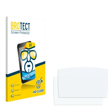 Front side of a product packaging with the brand logo BROTECT. Next to it is the corresponding screen protector.