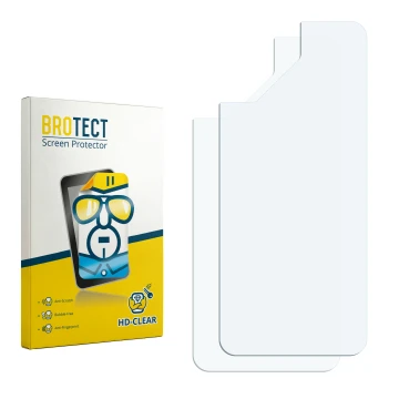Front side of a product packaging with the brand logo BROTECT. Next to it is the corresponding screen protector.