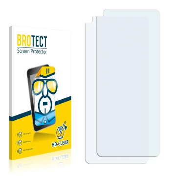 Front side of a product packaging with the brand logo BROTECT. Next to it is the corresponding screen protector.