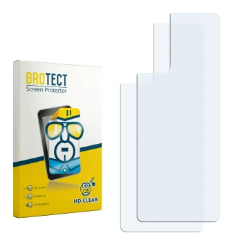 Front side of a product packaging with the brand logo BROTECT. Next to it is the corresponding screen protector.