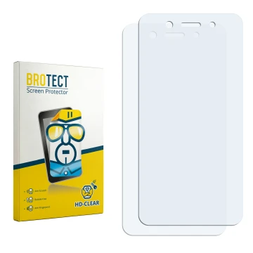 Front side of a product packaging with the brand logo BROTECT. Next to it is the corresponding screen protector.