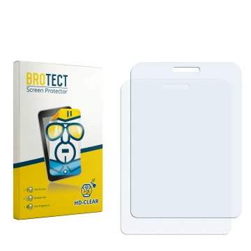 Front side of a product packaging with the brand logo BROTECT. Next to it is the corresponding screen protector.