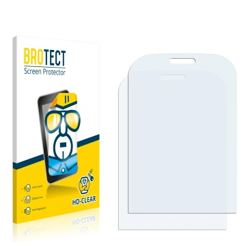 Front side of a product packaging with the brand logo BROTECT. Next to it is the corresponding screen protector.