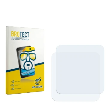 Front side of a product packaging with the brand logo BROTECT. Next to it is the corresponding screen protector.