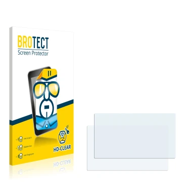 Front side of a product packaging with the brand logo BROTECT. Next to it is the corresponding screen protector.