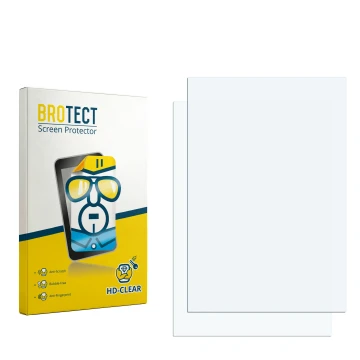 Front side of a product packaging with the brand logo BROTECT. Next to it is the corresponding screen protector.