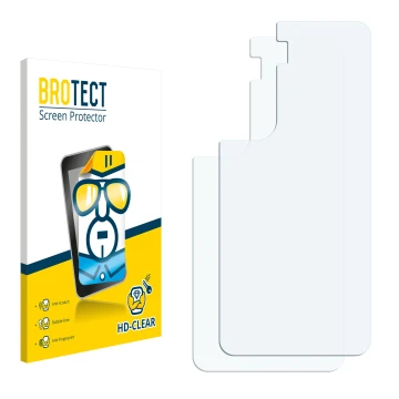 Front side of a product packaging with the brand logo BROTECT. Next to it is the corresponding screen protector.