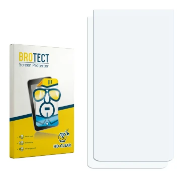 Front side of a product packaging with the brand logo BROTECT. Next to it is the corresponding screen protector.