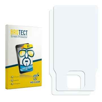 Front side of a product packaging with the brand logo BROTECT. Next to it is the corresponding screen protector.