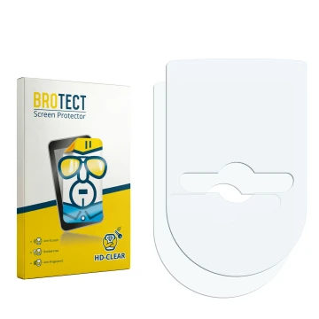 Front side of a product packaging with the brand logo BROTECT. Next to it is the corresponding screen protector.