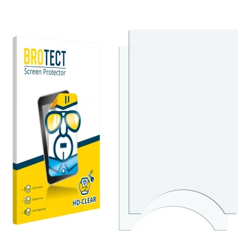 Front side of a product packaging with the brand logo BROTECT. Next to it is the corresponding screen protector.