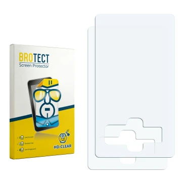 Front side of a product packaging with the brand logo BROTECT. Next to it is the corresponding screen protector.