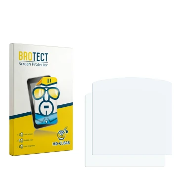 Front side of a product packaging with the brand logo BROTECT. Next to it is the corresponding screen protector.
